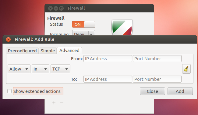 Install GUFW for Ubuntu