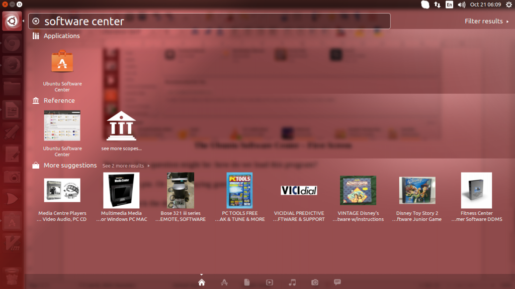 Search Ubuntu Software Center