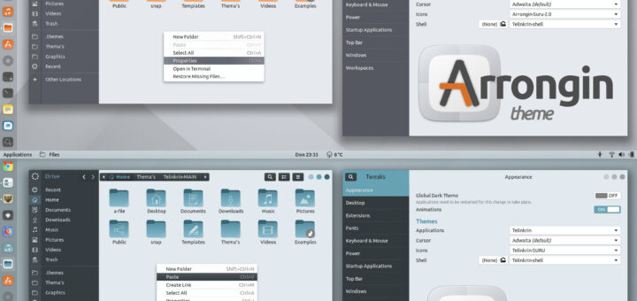Telinkrin and Arrongin theme screenshot