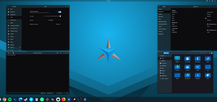 Screenshot of Star Labs theme