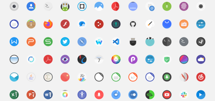 Light version of Tela Circle Icons