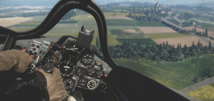 War Thunder first person in jet