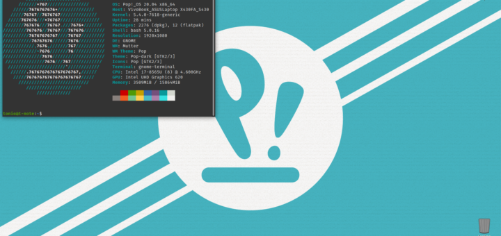 Pop!_OS 20.04 Desktop Layout