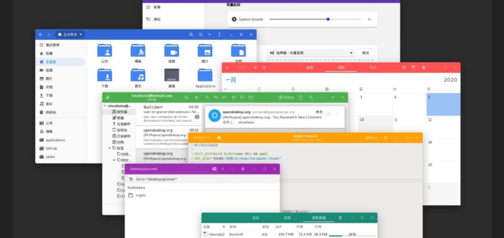 Chrome OS theme for Linux with multiple colors