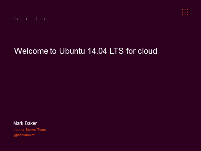 Ubuntu for cloud screenshot