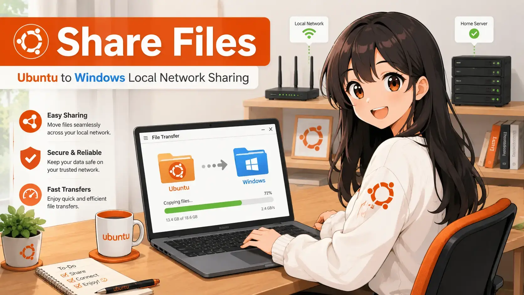 Sharing ubuntu linux files with other os cover - How To Share Ubuntu Files With Windows