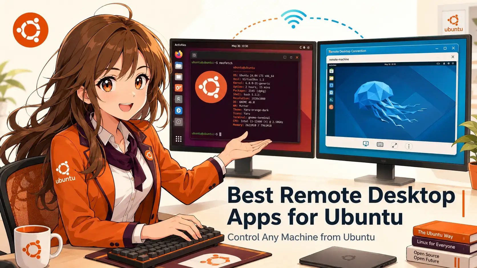 Top remote desktop apps on linux cover - Top 6 Remote Desktop Software on Ubuntu 24.04 (2026)