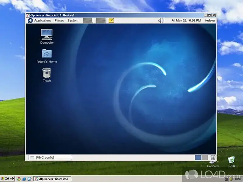 TigerVNC viewer remote desktop window on Linux