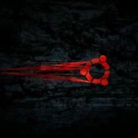 Black ubuntu wallpaper 01 red glow streak - 15 Black Ubuntu Wallpapers in HD and 4K