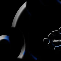 Black ubuntu wallpaper 02 abstract light curves - 15 Black Ubuntu Wallpapers in HD and 4K