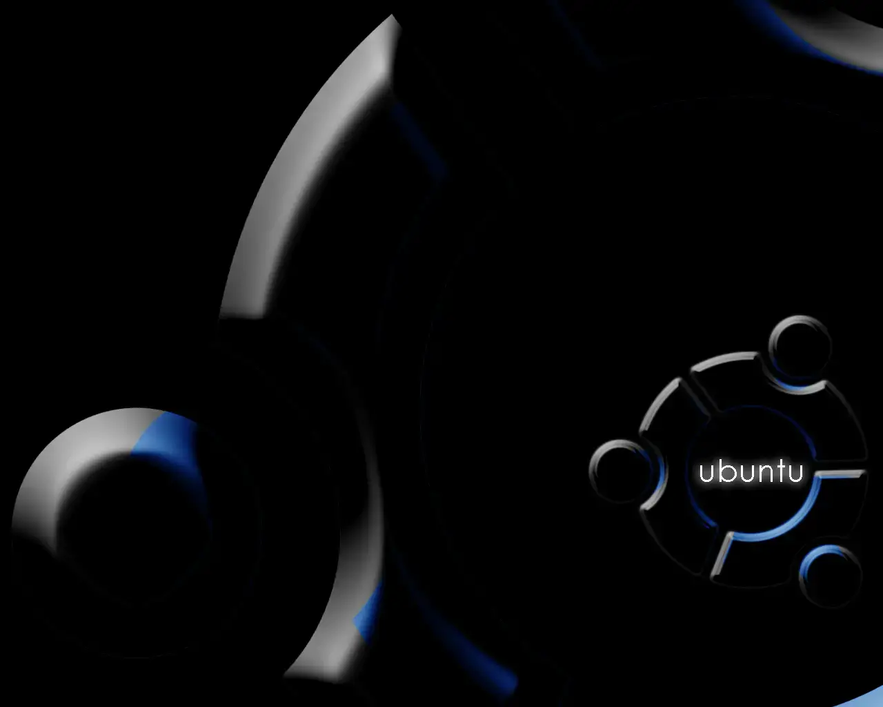 Black ubuntu wallpaper 02 abstract light curves - 15 Black Ubuntu Wallpapers in HD and 4K