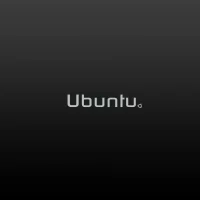 Black ubuntu wallpaper 03 minimal ubuntu wordmark - 15 Black Ubuntu Wallpapers in HD and 4K