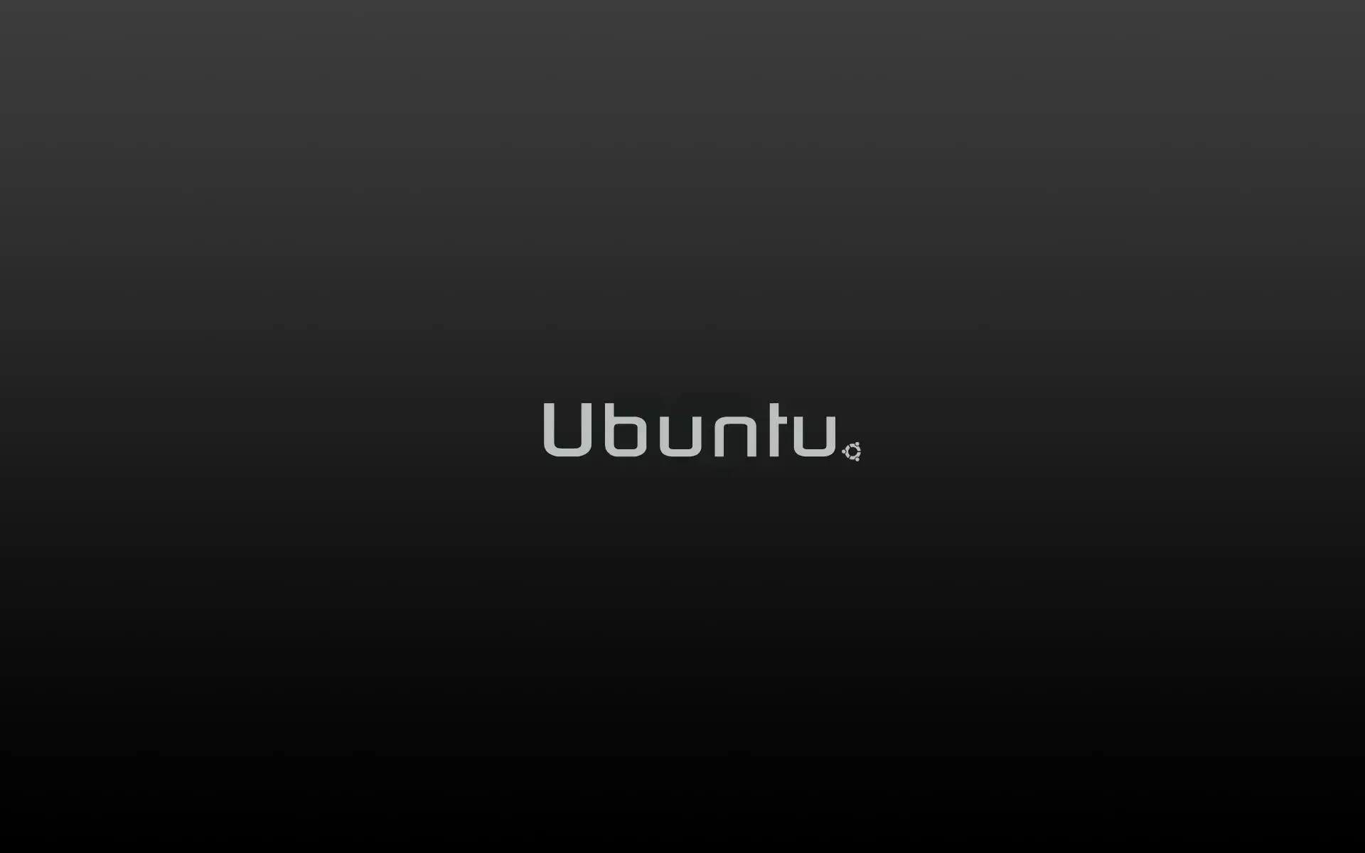 Black ubuntu wallpaper 03 minimal ubuntu wordmark - 15 Black Ubuntu Wallpapers in HD and 4K