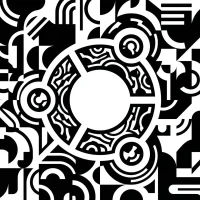 Black ubuntu wallpaper 09 black white abstract logo - 15 Black Ubuntu Wallpapers in HD and 4K