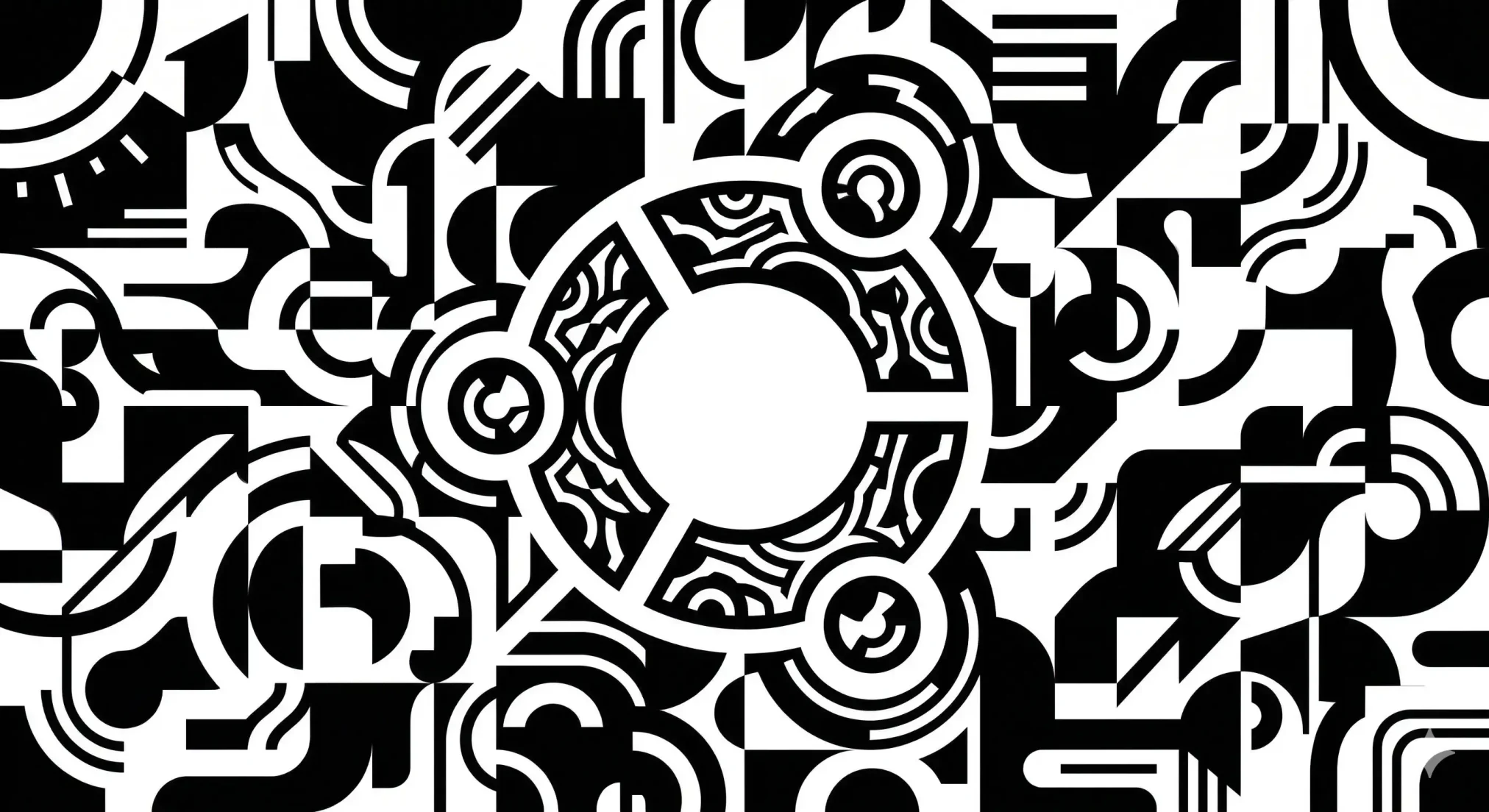 Black ubuntu wallpaper 09 black white abstract logo - 15 Black Ubuntu Wallpapers in HD and 4K