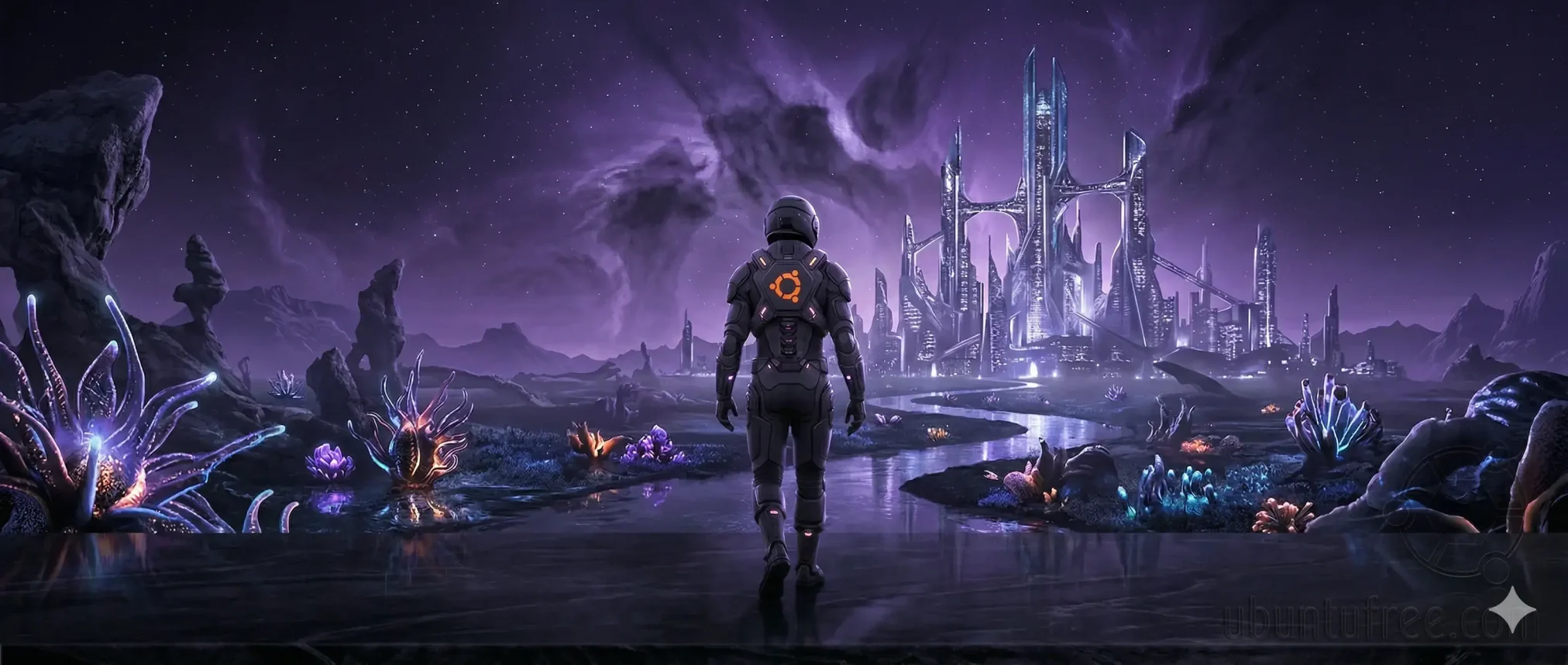 Black ubuntu wallpaper 11 twilight fantasy landscape - 15 Black Ubuntu Wallpapers in HD and 4K