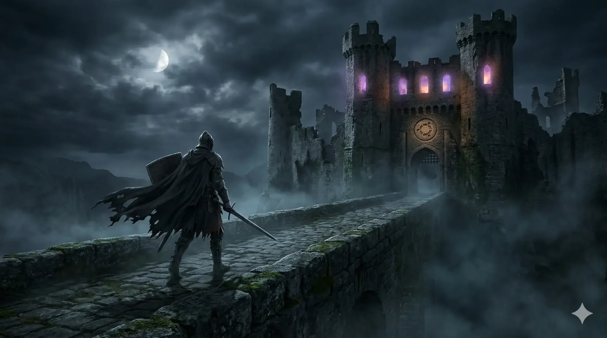 Black ubuntu wallpaper 12 moonlit dark castle - 15 Black Ubuntu Wallpapers in HD and 4K