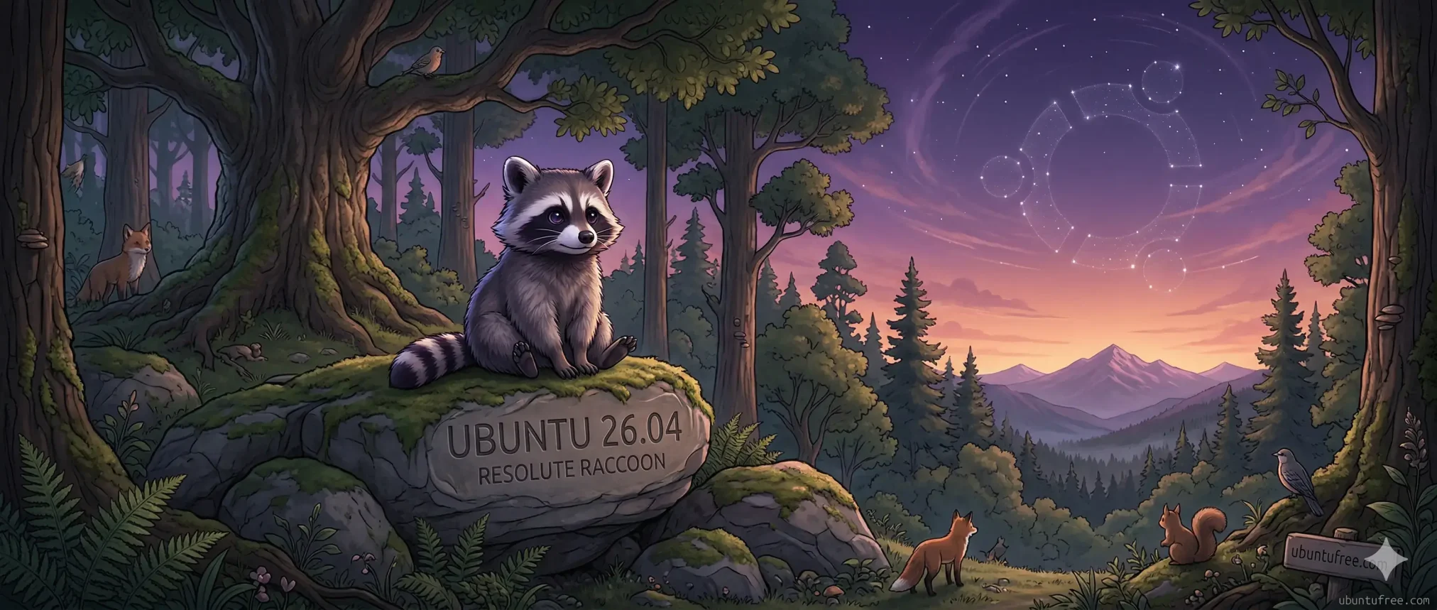 Black ubuntu wallpaper 14 fantasy campfire scene - 15 Black Ubuntu Wallpapers in HD and 4K