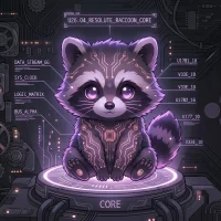 Black ubuntu wallpaper 18 dark circle emblem with racoon - 15 Black Ubuntu Wallpapers in HD and 4K