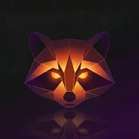Black ubuntu wallpaper 22 fiery racoon ubuntu logo - 15 Black Ubuntu Wallpapers in HD and 4K