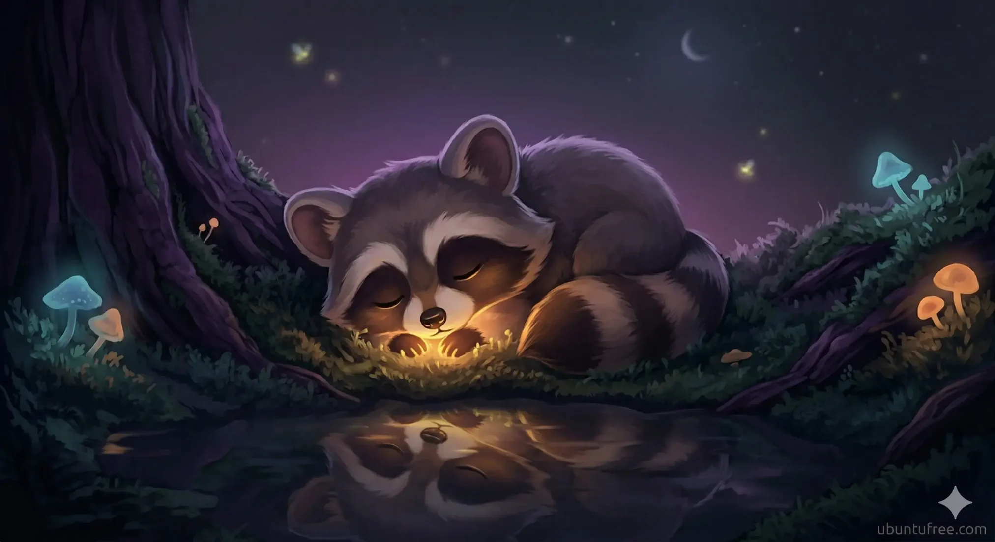 Black ubuntu wallpaper 24 racoon dark - 15 Black Ubuntu Wallpapers in HD and 4K