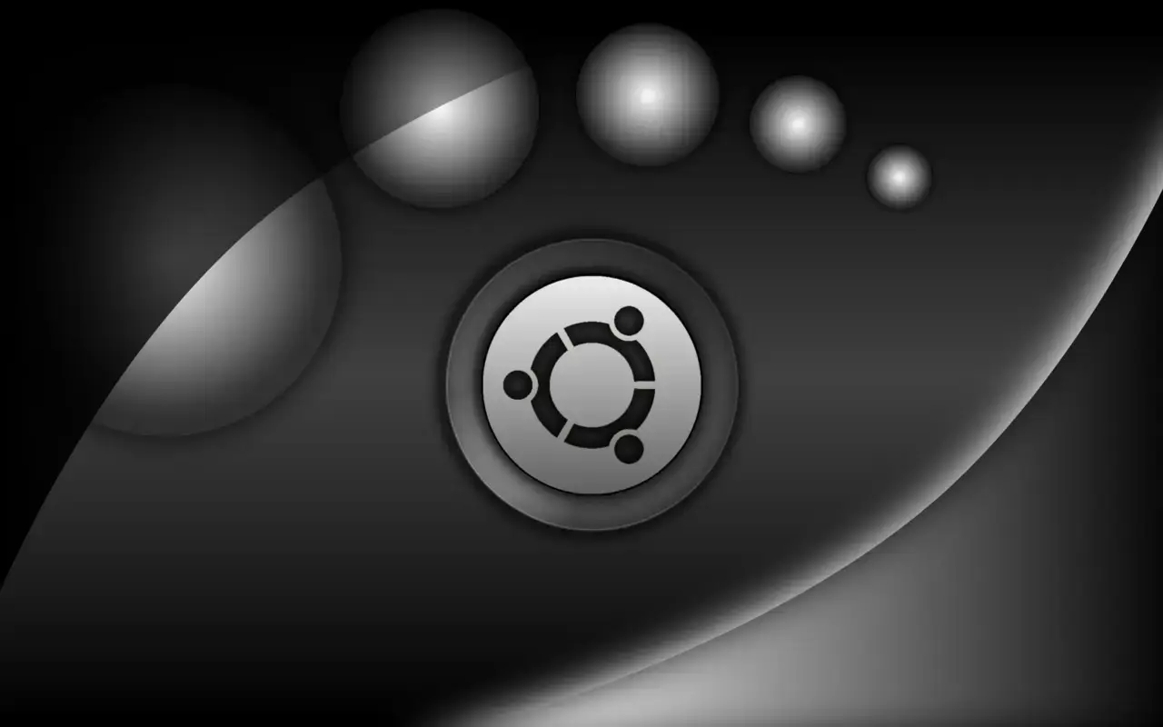Black ubuntu wallpaper 33 silver orbit curves - 15 Black Ubuntu Wallpapers in HD and 4K