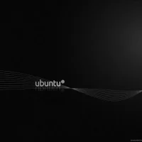 Black ubuntu wallpaper 35 minimal edge glow - 15 Black Ubuntu Wallpapers in HD and 4K