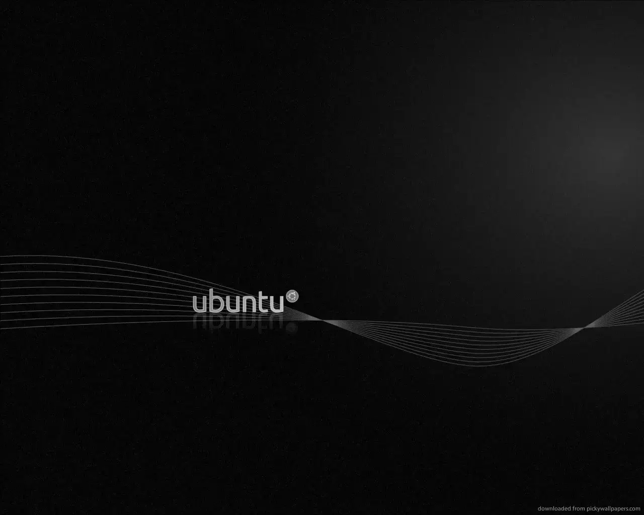 Black ubuntu wallpaper 35 minimal edge glow - 15 Black Ubuntu Wallpapers in HD and 4K