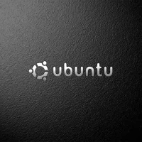 Black ubuntu wallpaper 37 ubuntu wordmark dark - 15 Black Ubuntu Wallpapers in HD and 4K