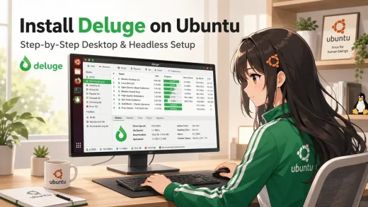 Deluge linux setup cover - How to Install Deluge on Ubuntu 26.04 - Complete Guide