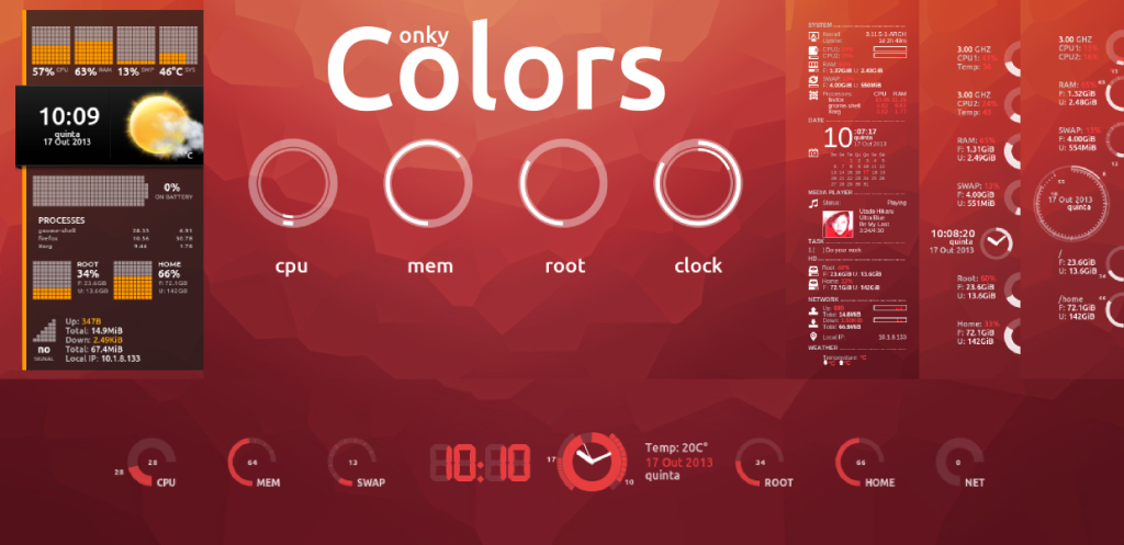 Conky system monitor