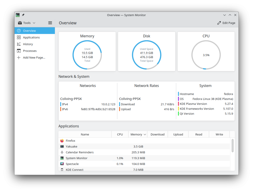 Plasma system monitor
