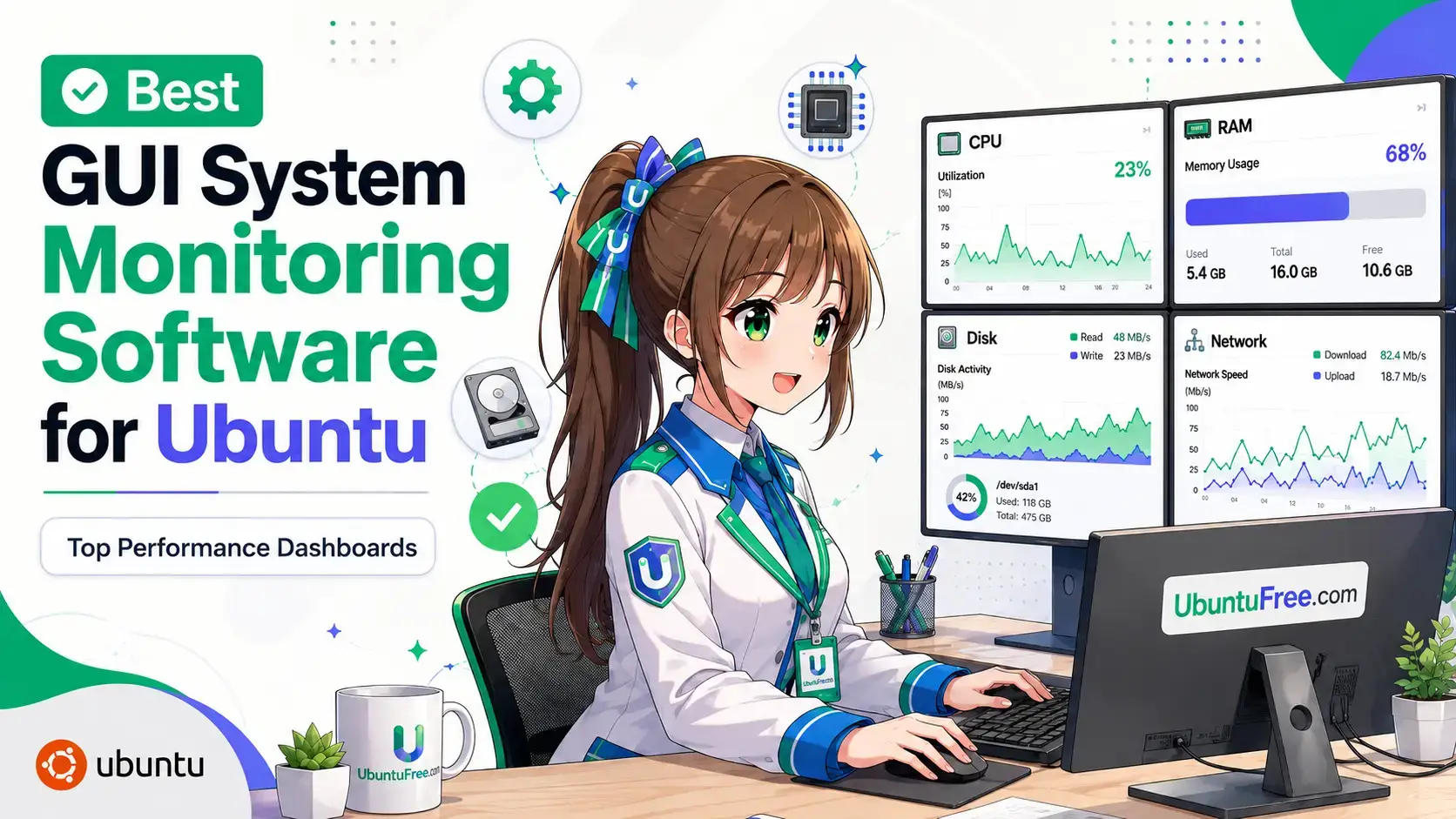 Top gui system monitoring software guide cover - 12 Best GUI System Monitoring Tools for Ubuntu 24.04 in 2025