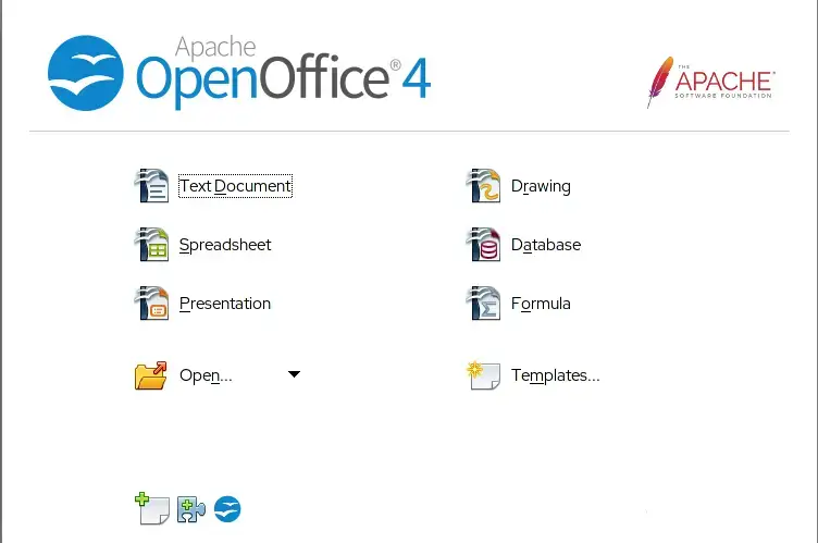 Apache OpenOffice running on Ubuntu
