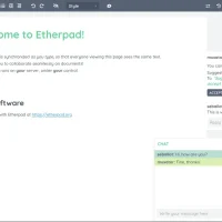 Microsoft office alternatives ubuntu etherpad screenshot