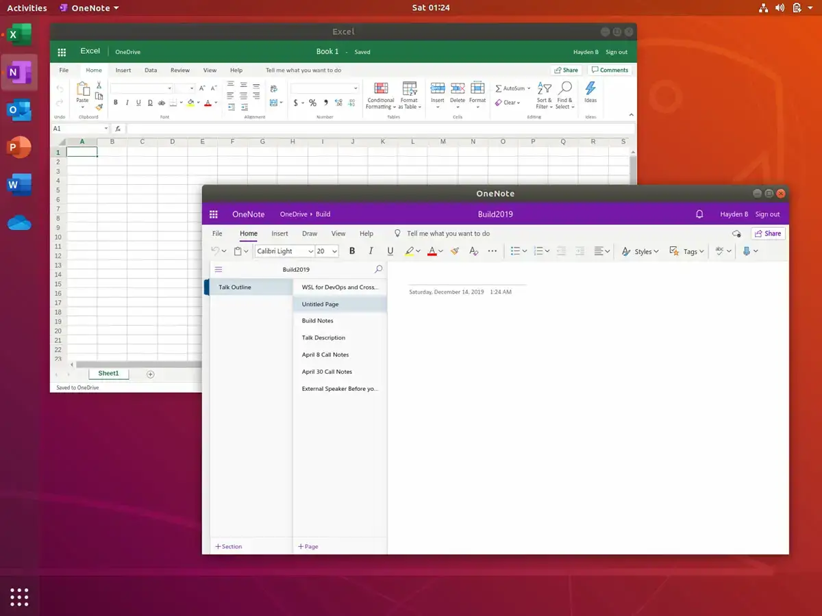 Unofficial Microsoft Office web wrapper running on Ubuntu