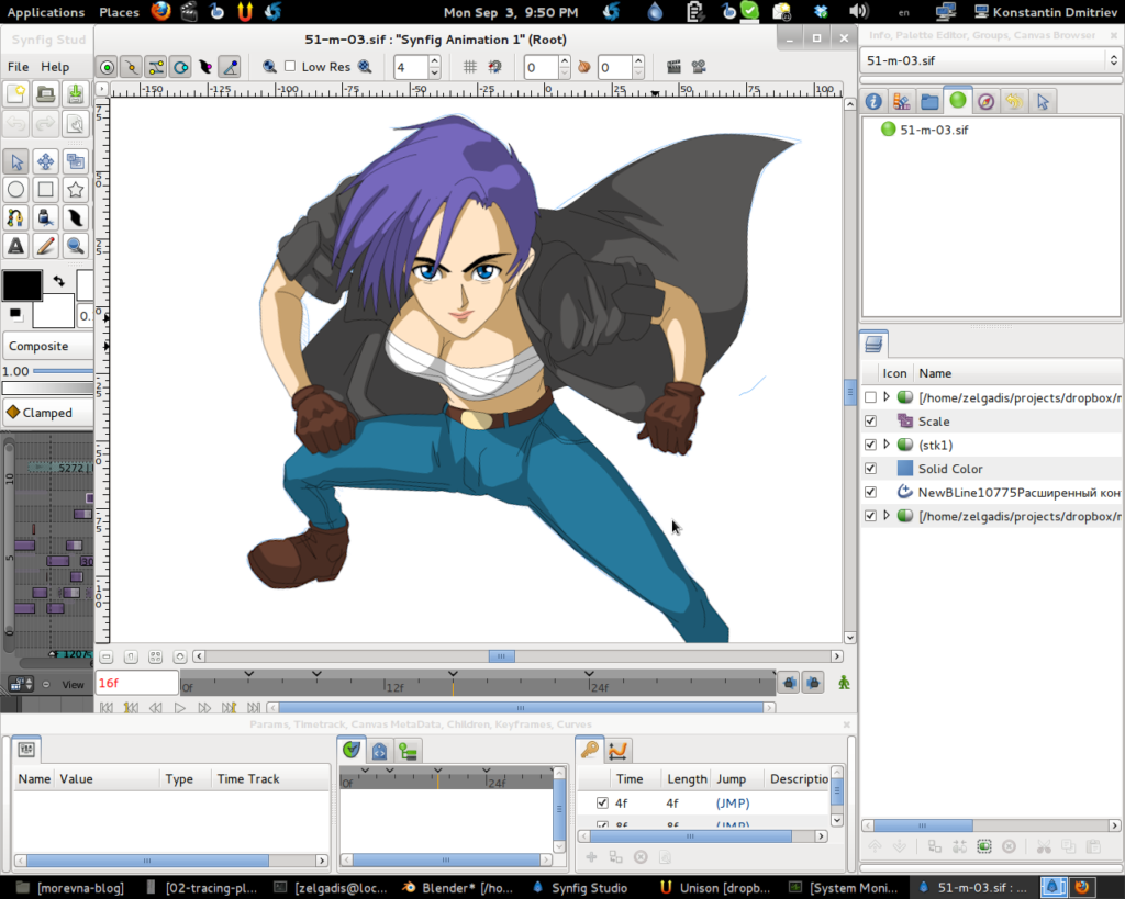 Create anime manga on linux software