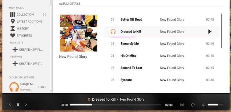 Tomahawk music player on ubuntu 14