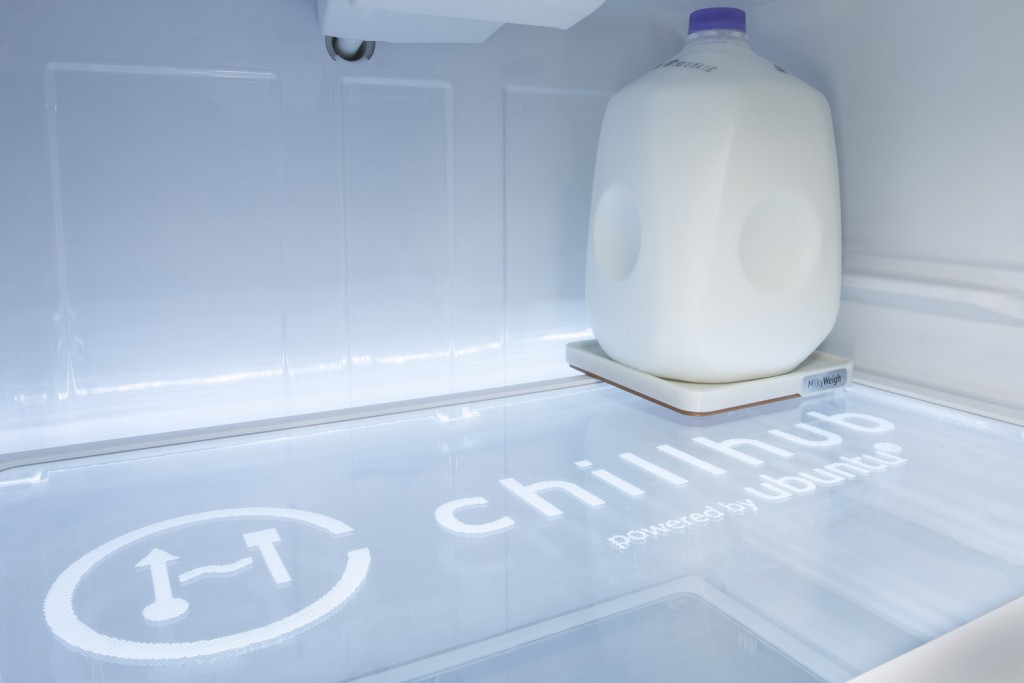 Chillhub inside fridge