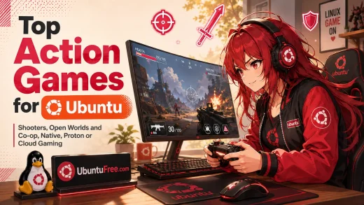Top action games cover - 21 Best Action Games on Ubuntu 26.04 in 2026