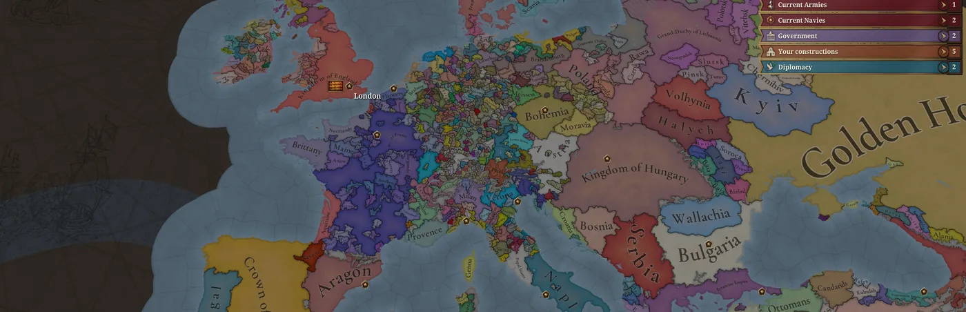 Europa Universalis V gameplay