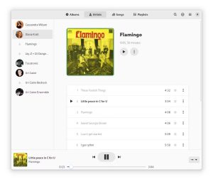Artists list - GNOME Music Player for Ubuntu: Download and Install