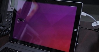 Watch ubuntu 15 04 running on microsoft s surface pro 3 tablet