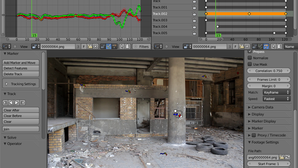 Blender camera tracking