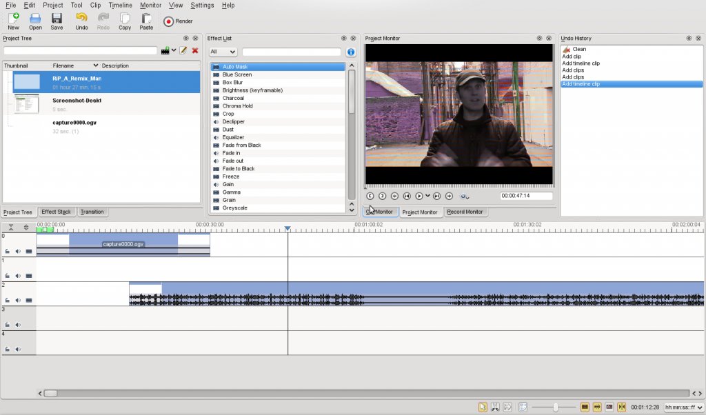 Kdenlive video editor for ubuntu