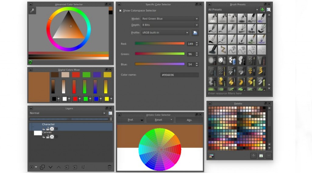 Krita App Layers Filter Options Download Krita For Ubuntu 20.04