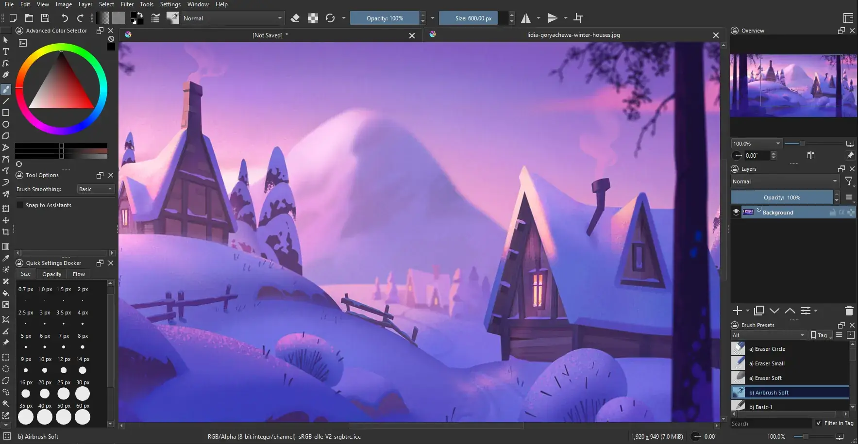 Krita screenshot hd custom cartoon drawing - How to Install Krita on Ubuntu 26.04 - Complete Setup Guide