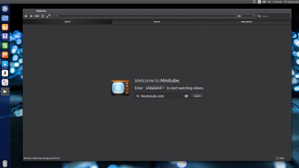 MiniTube App On Ubuntu