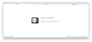 Minitube homescreen - Download MiniTube App - Automatically Play YouTube Videos From Any Playlist