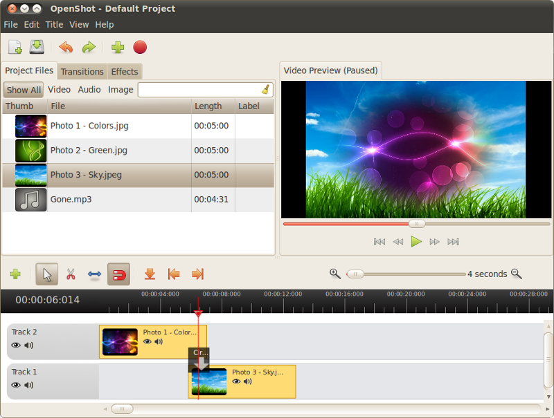 Openshot video editing for ubuntu